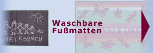 Waschbare Fußmatten